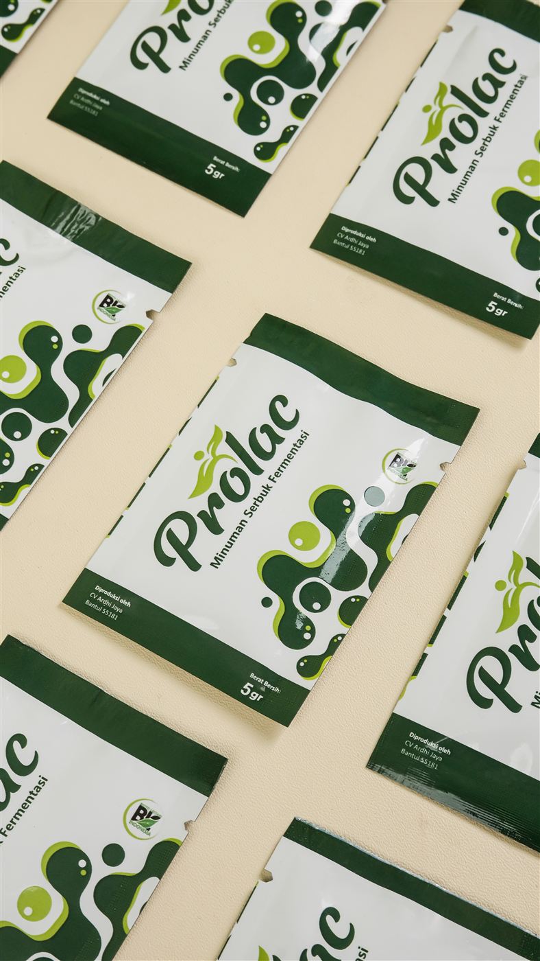 Deretan sachet Prolac